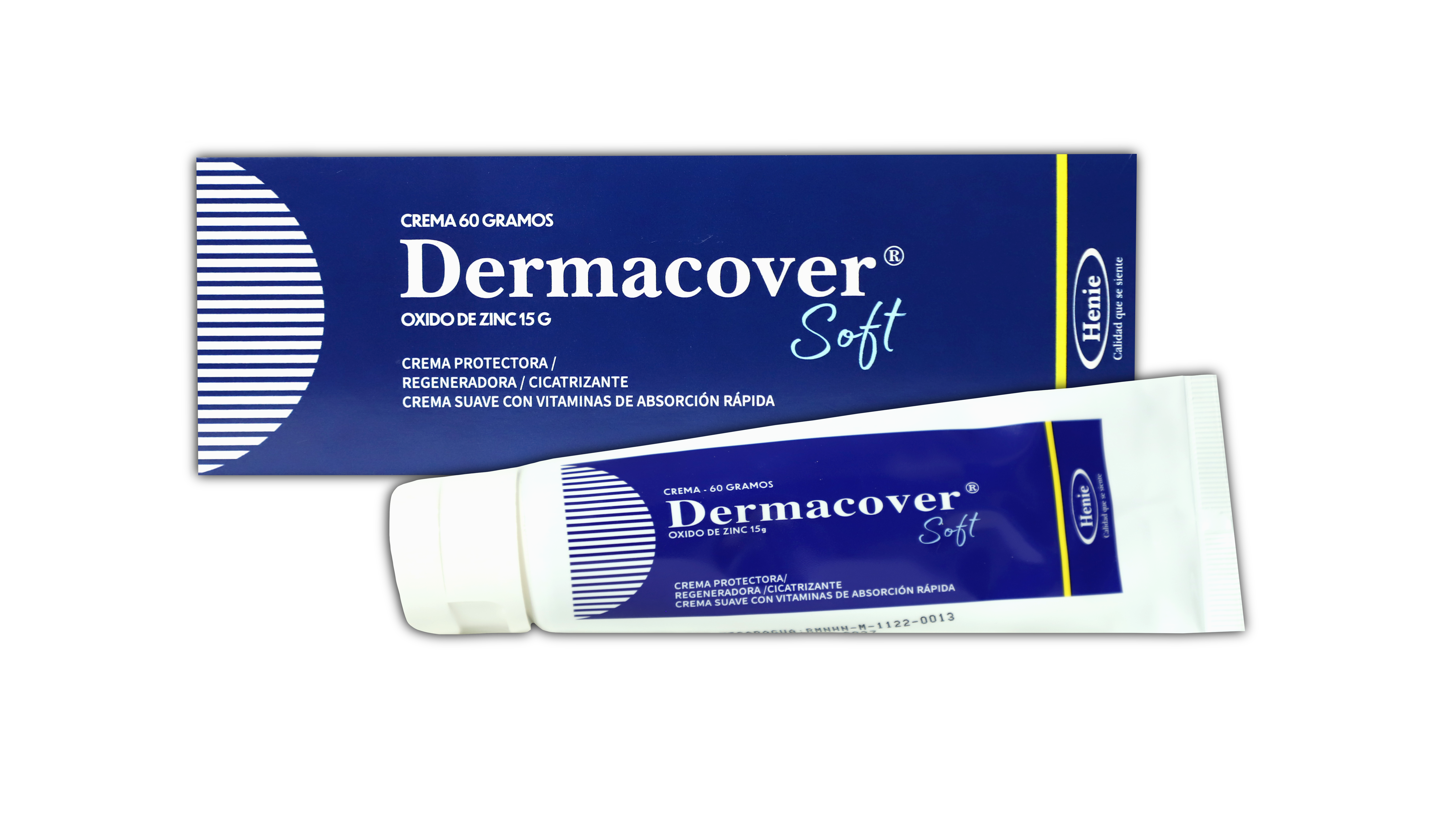 Dermacover Soft. Protector, regenerador y cicatrizante con textura suave que facilita la obtención del producto desde el envase y su aplicación sobre la piel